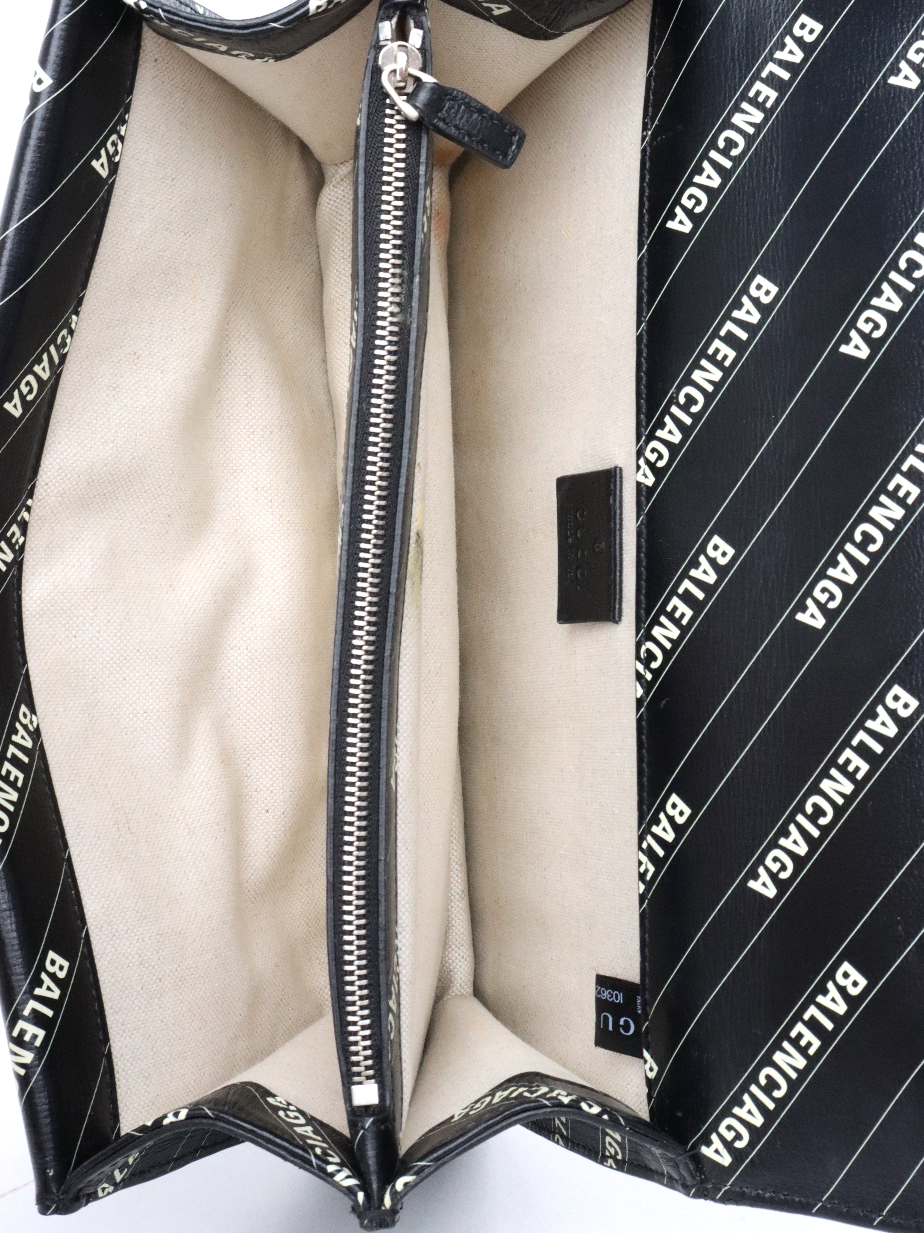 Gucci x Balenciaga Small Black Dionysus The Hacker Project Bag