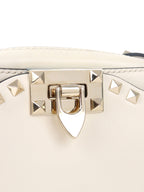 Valentino White Rockstuds Camera Bag