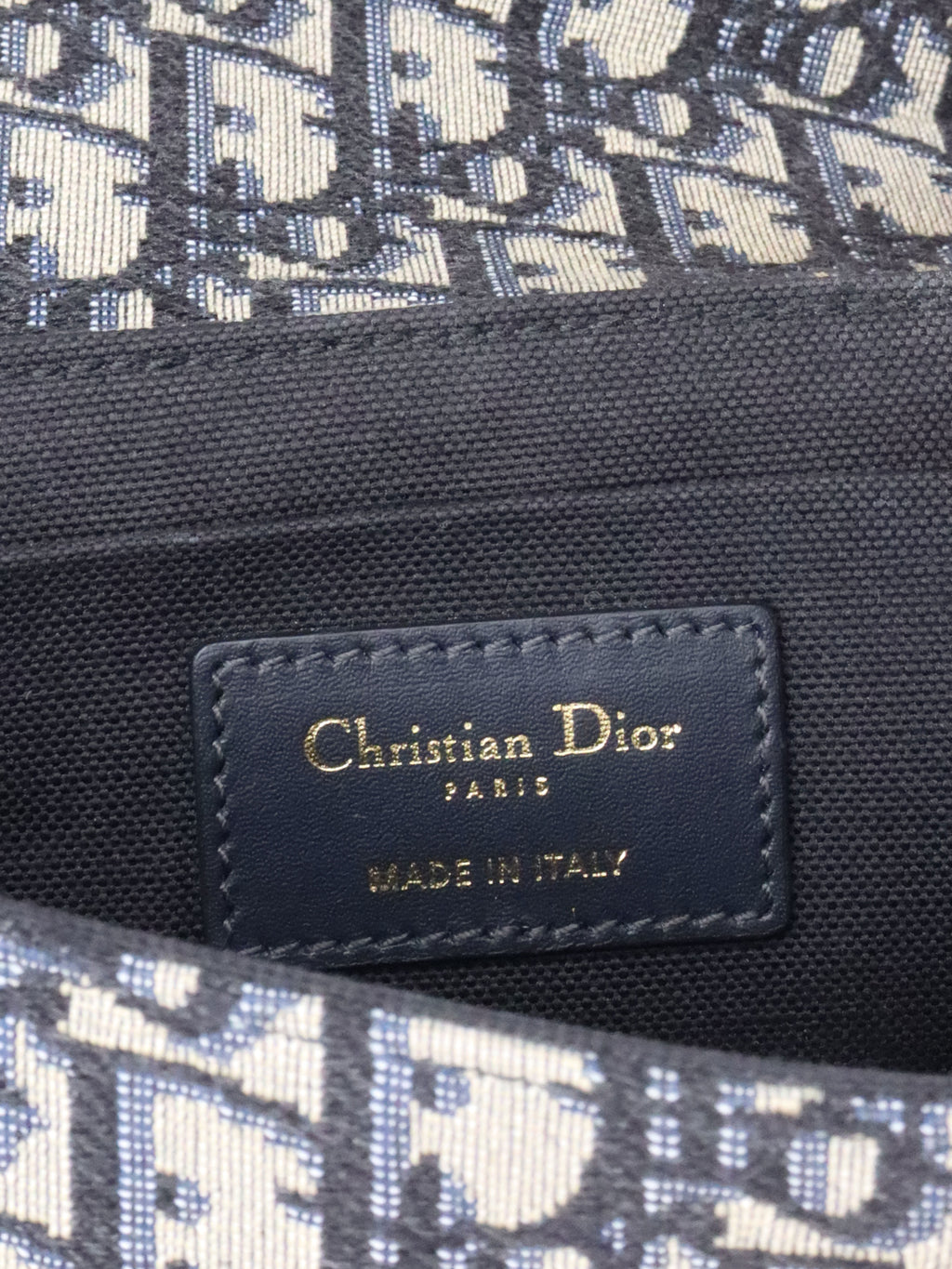 Dior 30 Montaigne Navy Oblique Box Bag
