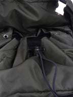 Prada Green Nylon Buckled Backpack.
