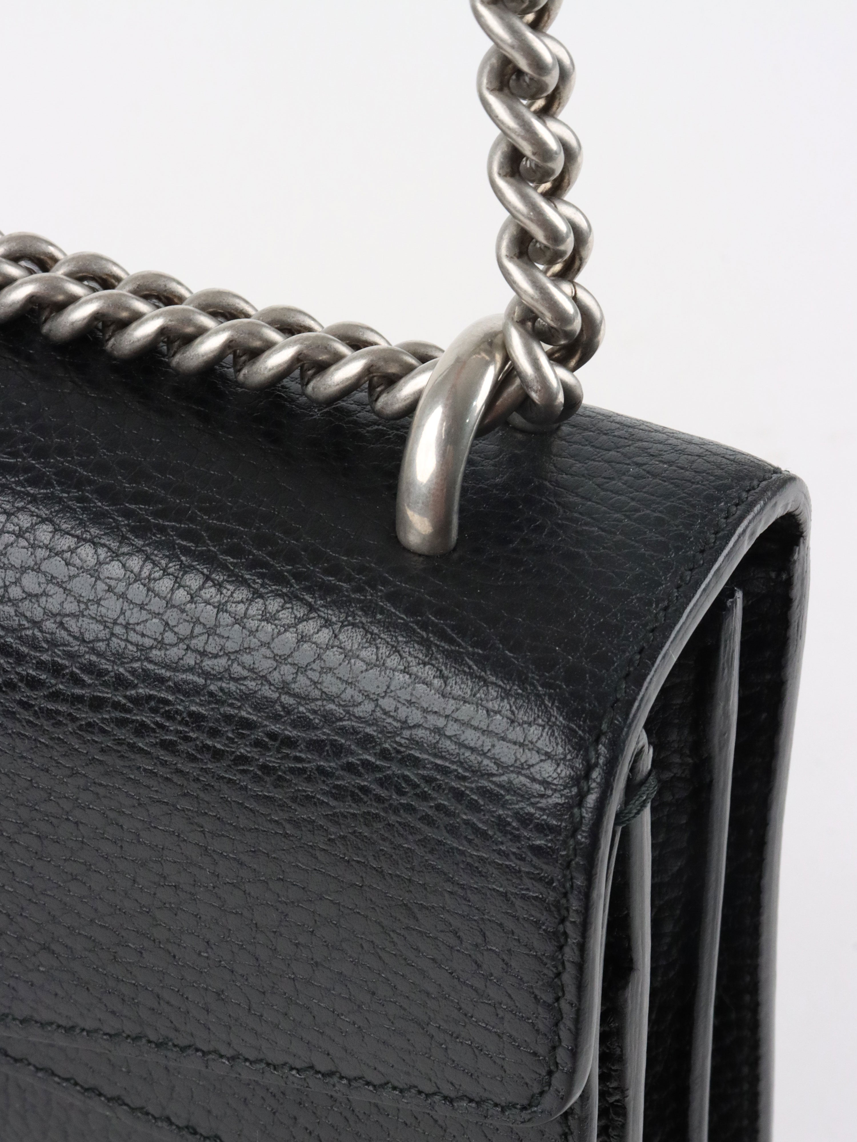 Gucci Small Black Dionysus Bag.