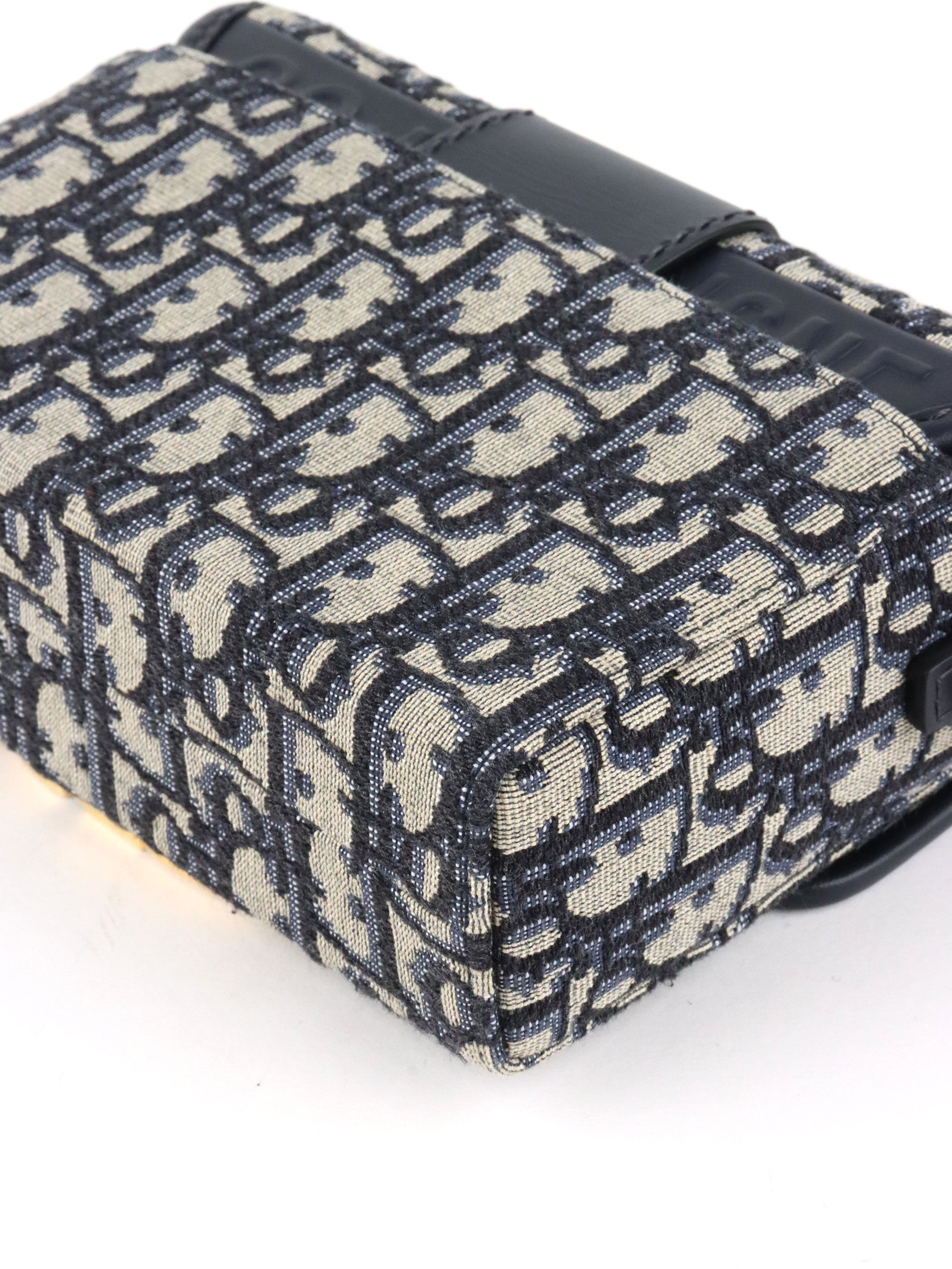 Dior Box 30 Montaigne Navy Oblique  Bag