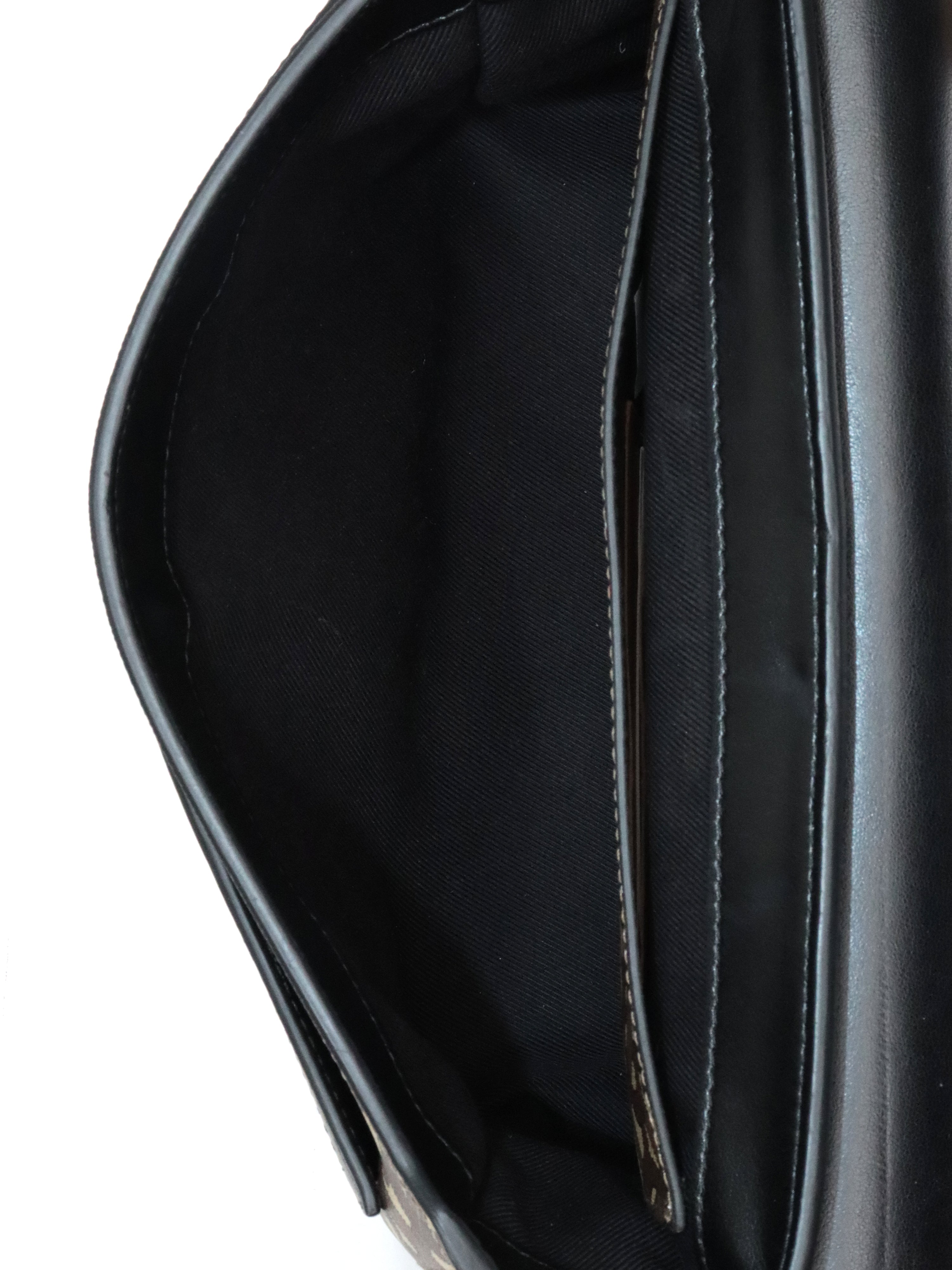 Burberry Monogram Stripe E-Canvas Note Crossbody Bag