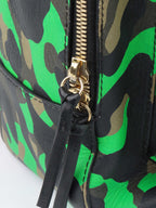 Versace Black and Green Medusa Backpack.