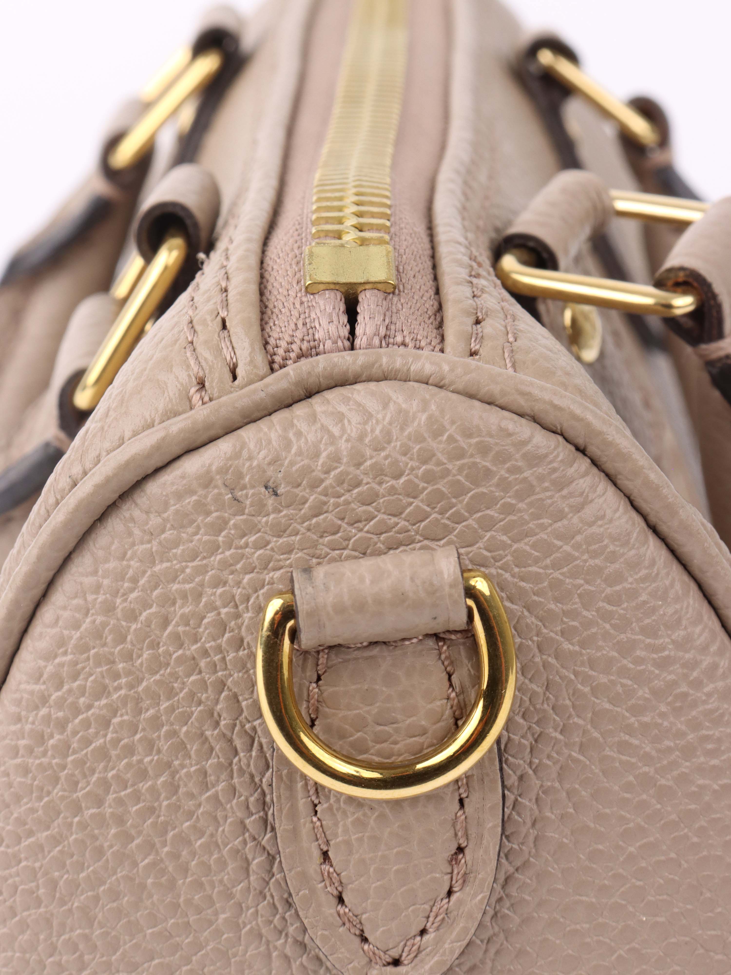 Louis Vuitton Cream Empreinte Nano Speedy Bag