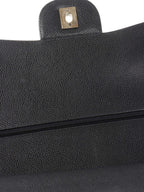 Chanel Black Caviar Maxi Double Classic Flap SHW.