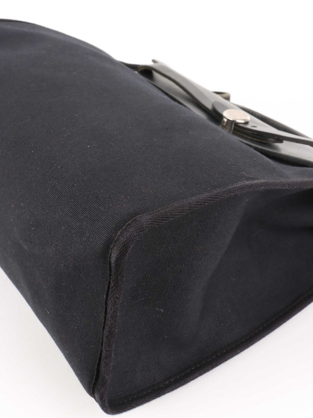 Hermes Vintage Black Herbag Stamp H 2004.