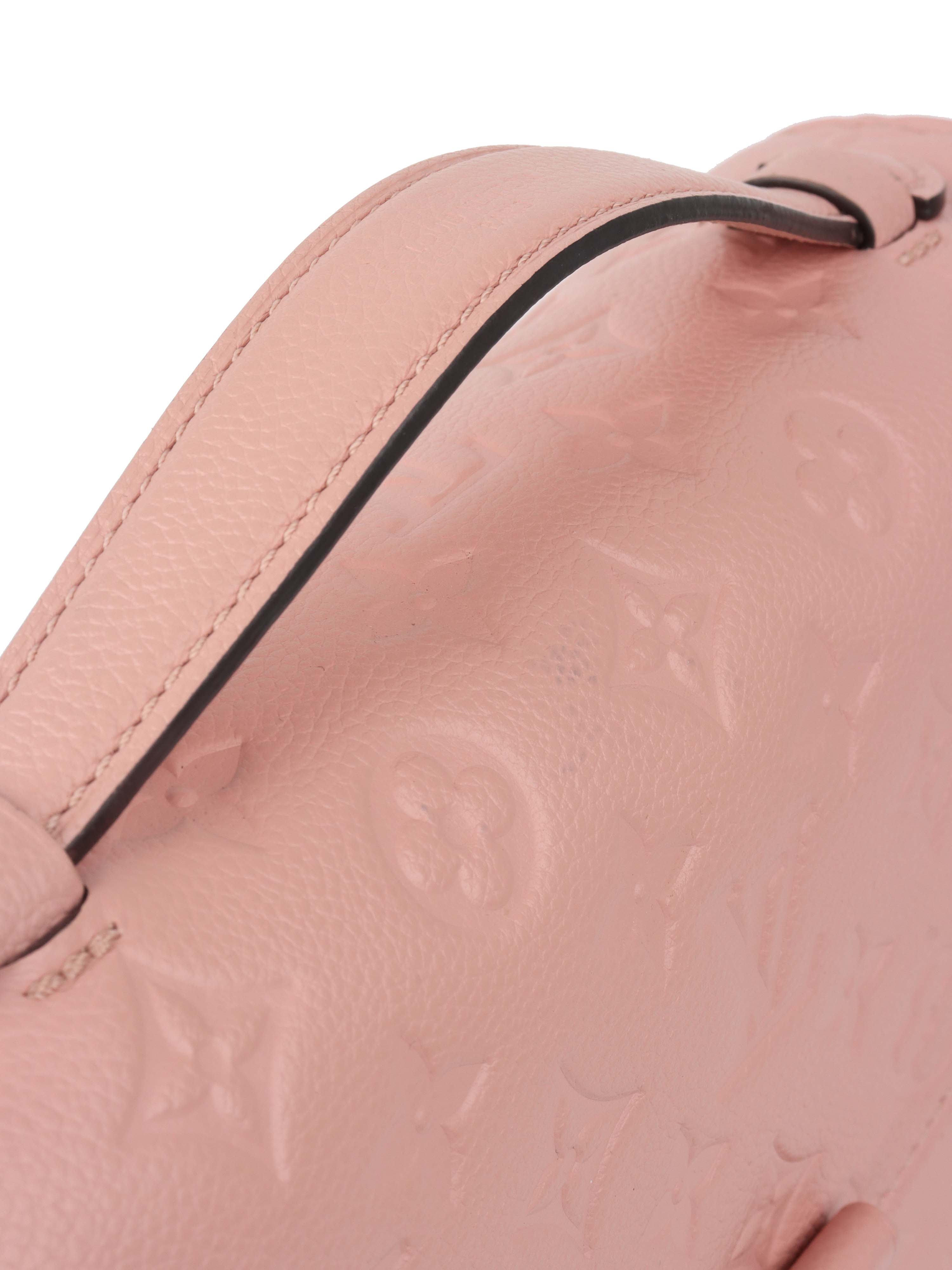 Louis Vuitton Pink Monogram Empreinte Leather Metis