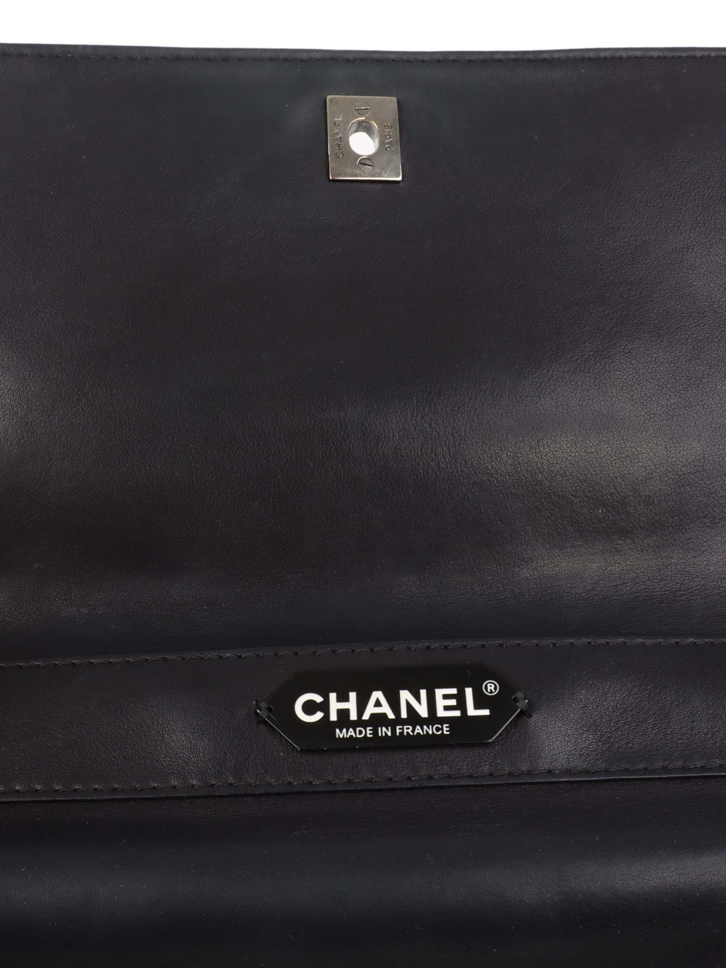 Chanel Black Lambskin 2016 Two - Way Bag SHW.