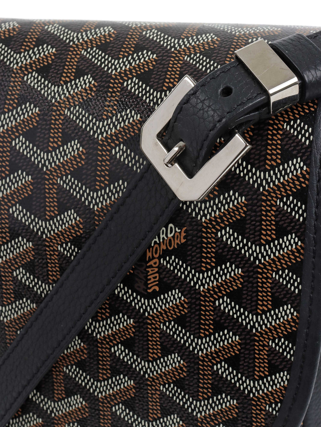 Goyard Black Belvedere MM Bag.