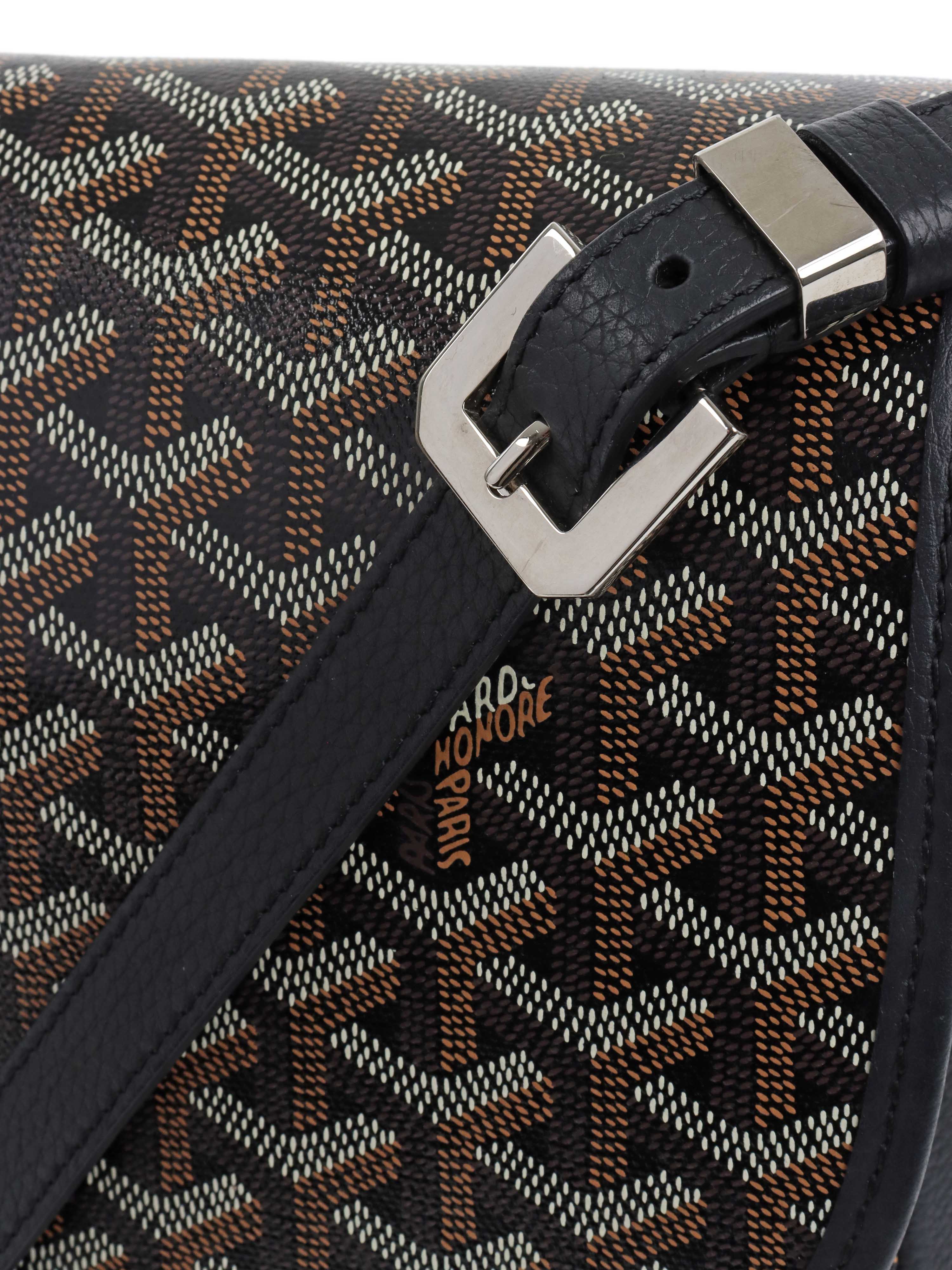 Goyard Black Belvedere MM Bag.