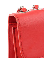 Chanel Red Quilted Two-tone CC Flap Bag.