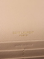Saint Laurent Small Beige Kate Bag with Tassel