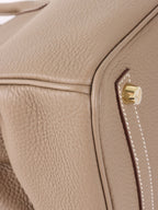 Hermes  Etoupe Birkin 30 Togo Leather Stamp Z.