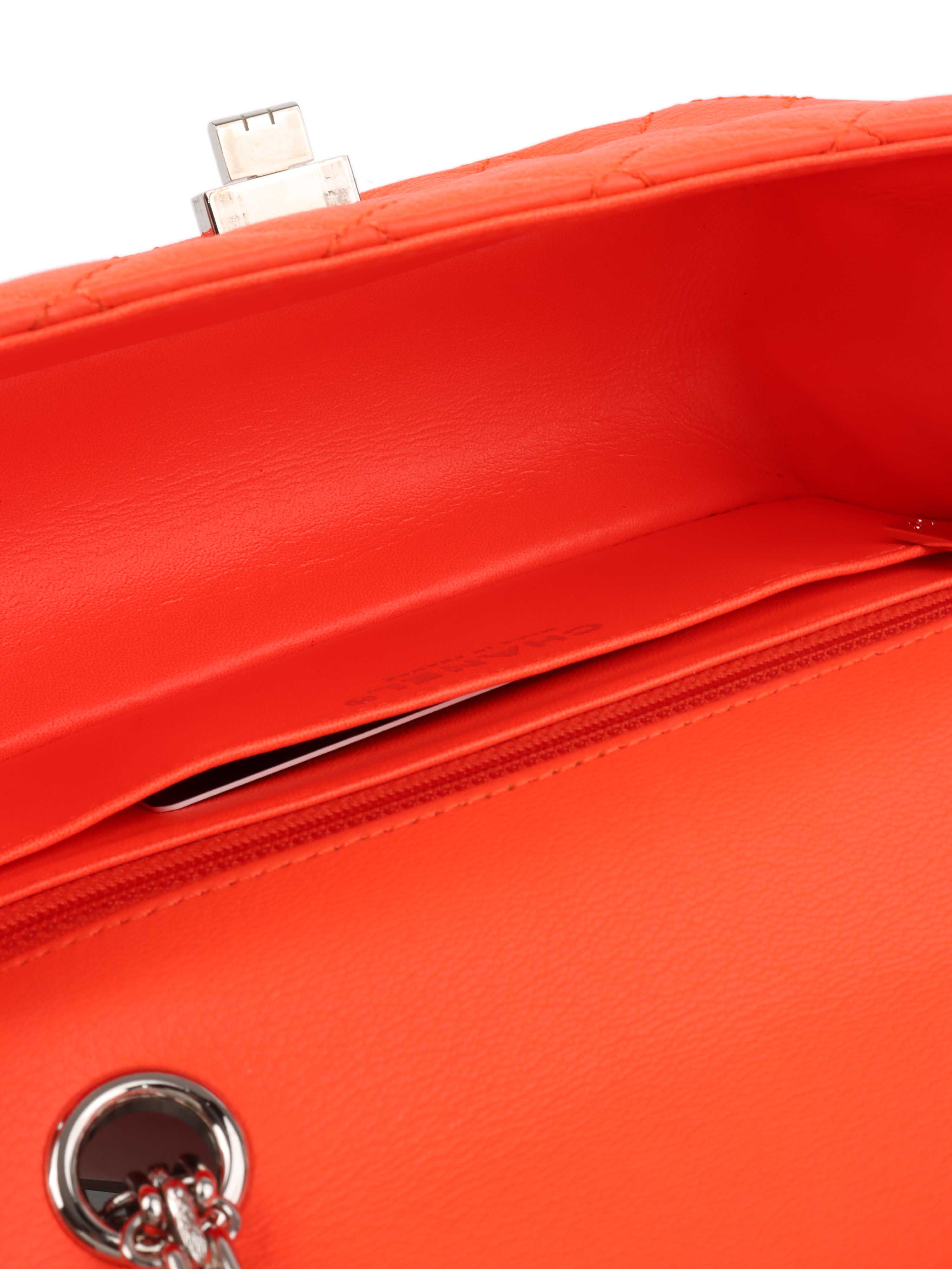 Chanel Small Bright Orange 2.55 Bag SHW.