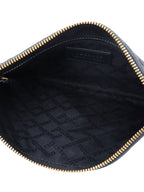 Versace Black Medusa Floral Clutch