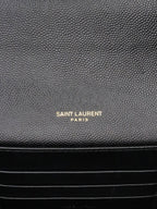 Saint Laurent Black Cassandra Wallet on Chain