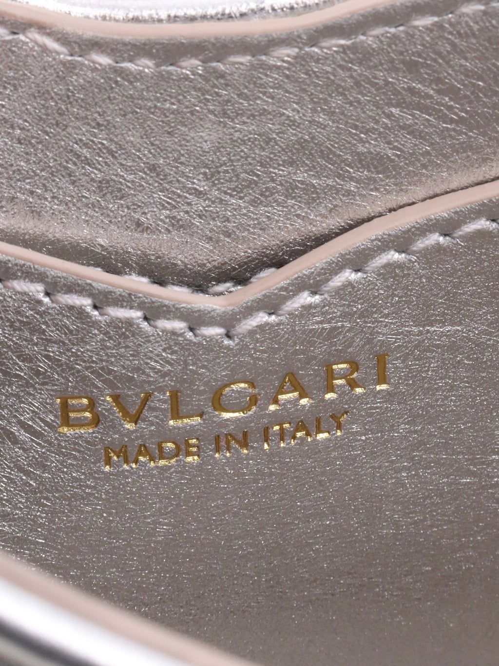 Bvlgari Metallic Silver mini Serpenti Shoulder Bag.