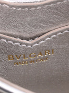 Bvlgari Metallic Silver mini Serpenti Shoulder Bag.