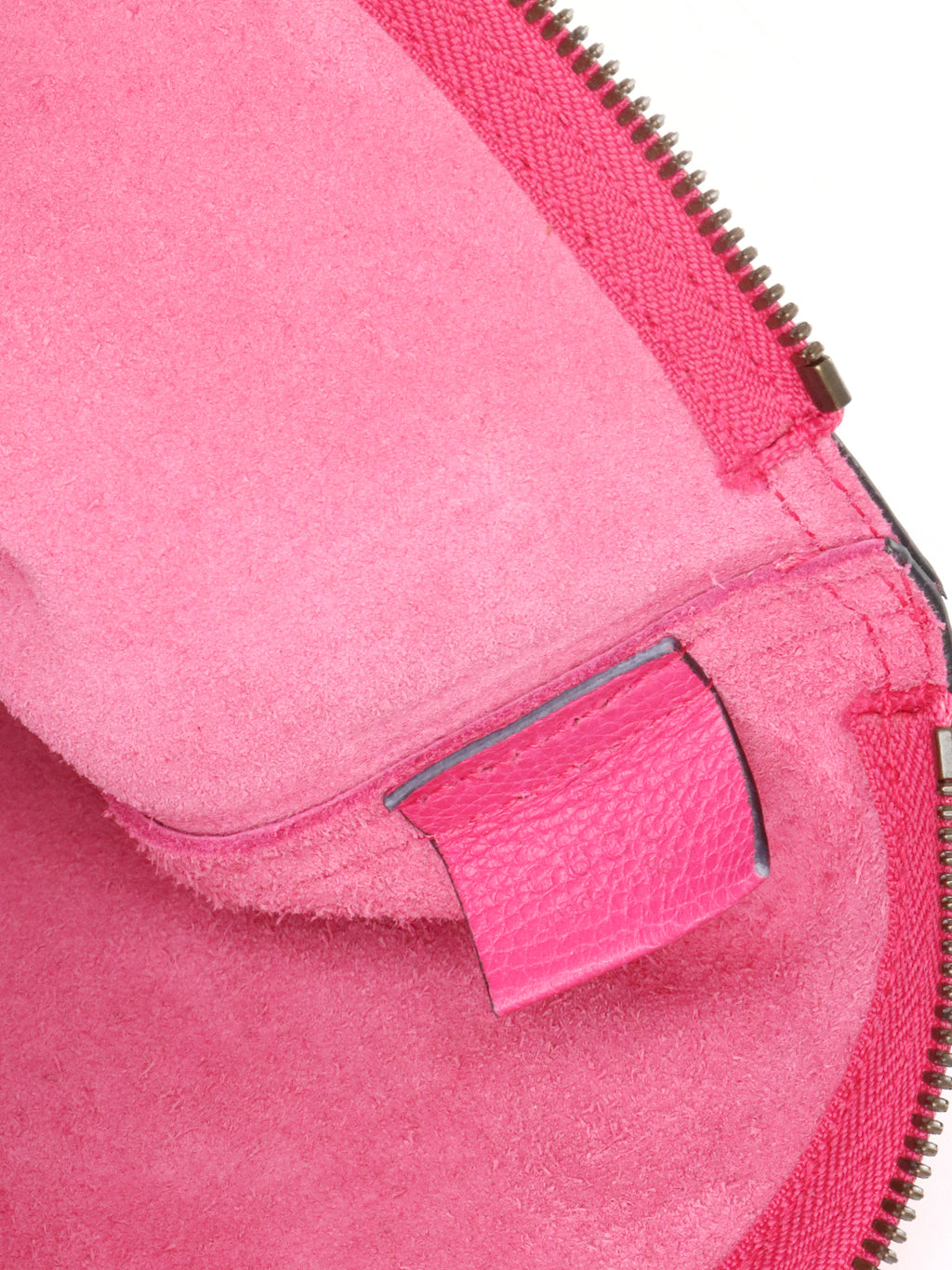 Gucci Vintage Bright Pink Logo Printed Pouch