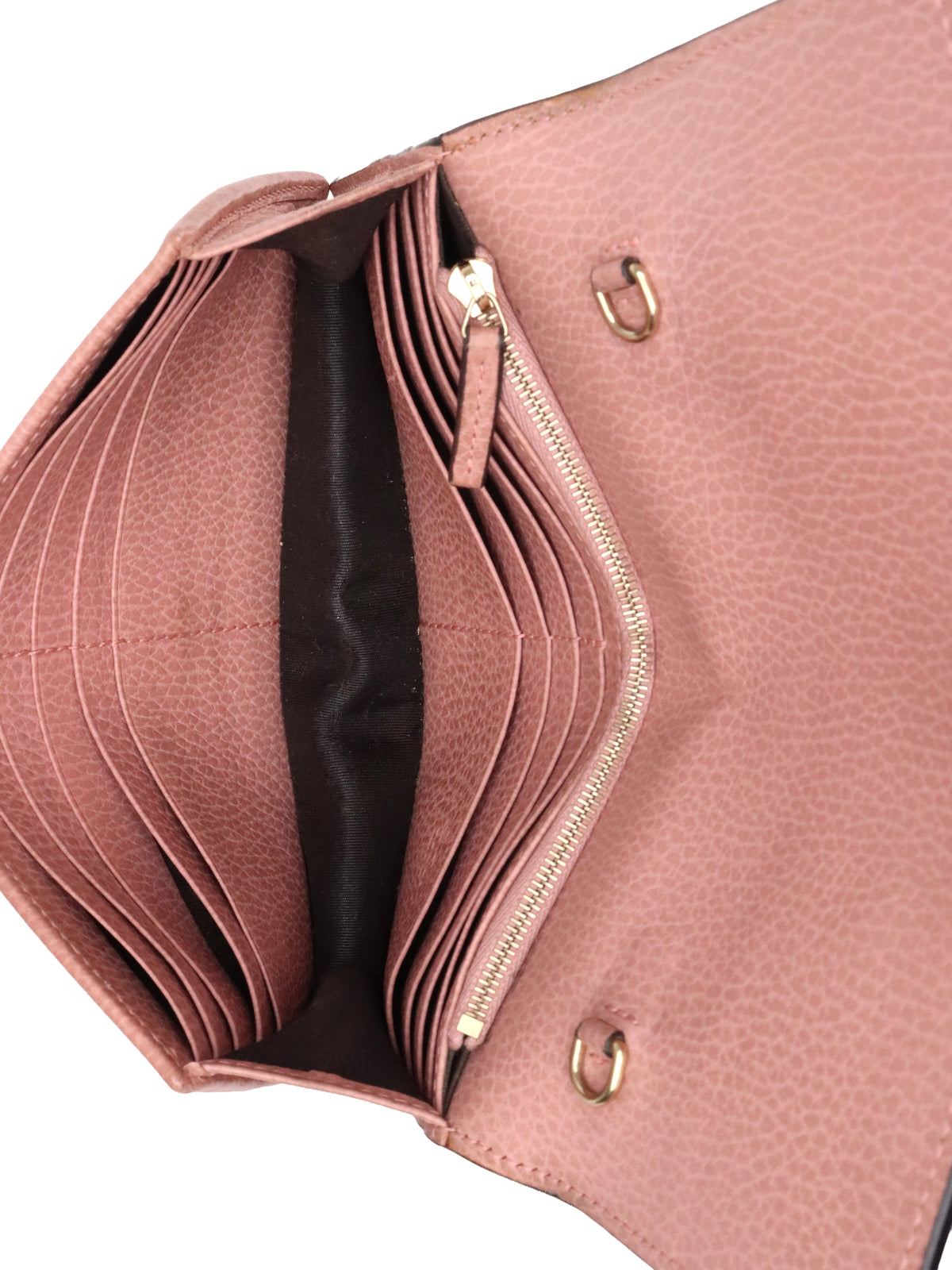 Gucci Dark Pink Interlocking G Dollar Wallet On Chain