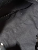 Bvlgari Black Leather Shoulder Bag with Handles.