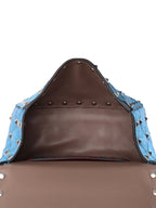 Valentino Blue Electric Cerulean Rockstud Spike Micro Bag