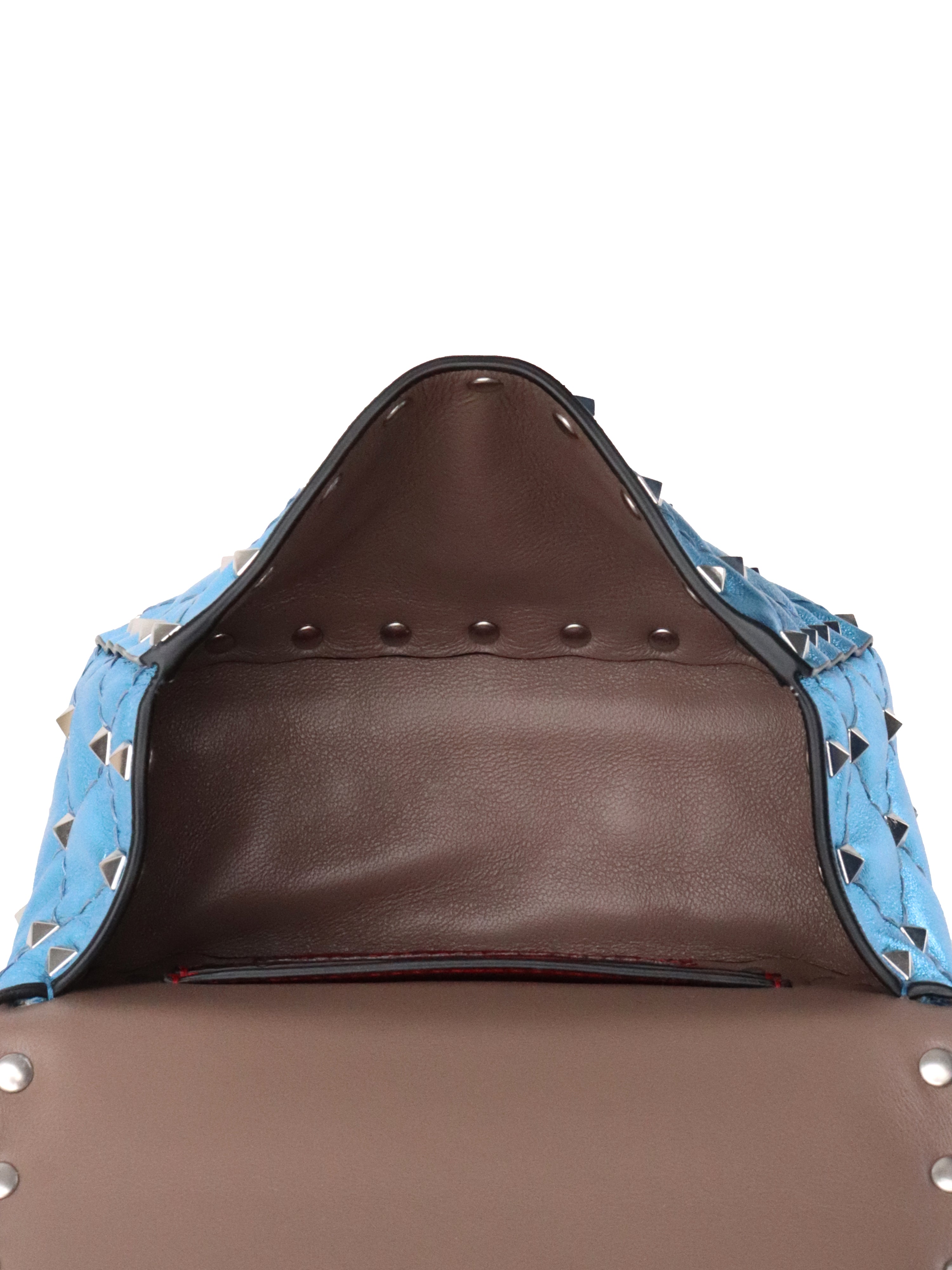 Valentino Blue Electric Cerulean Rockstud Spike Micro Bag