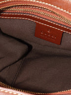 Gucci Cognac Hobo Shoulder Bag.