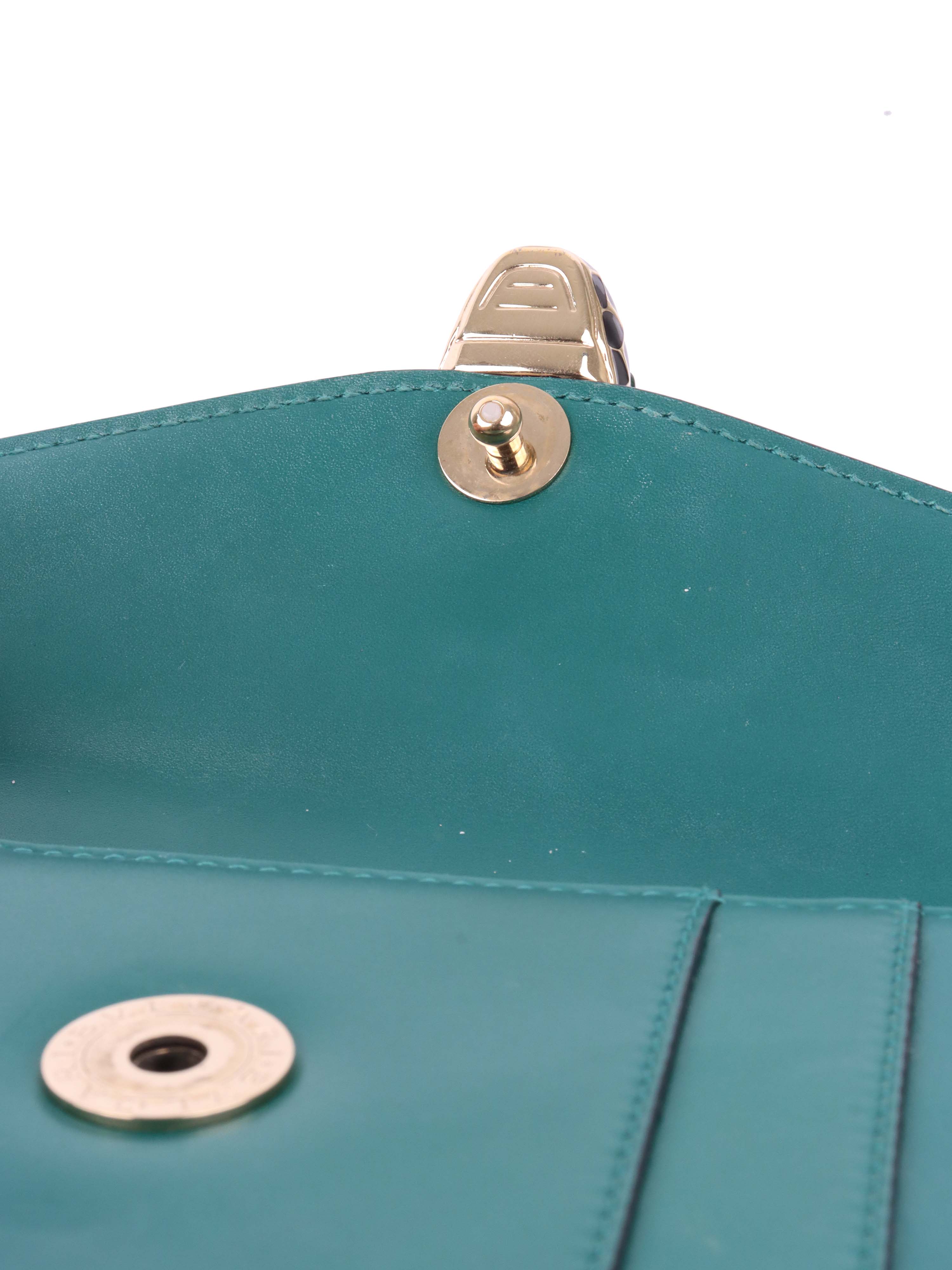 Bvlgari Serpenti Green Forever Chain Bag.