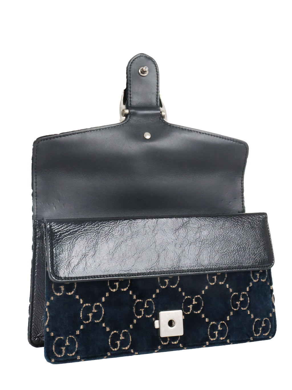 Gucci Small Blue Velvet Dionysus GG Bag
