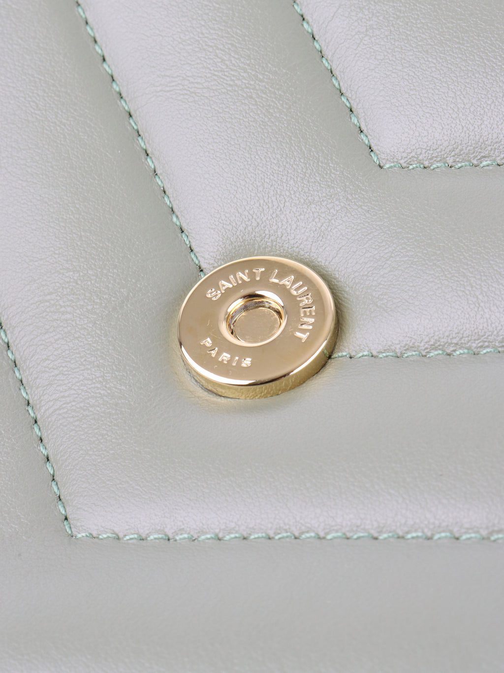 Saint Laurent Light Sage Small Loulou Bag.