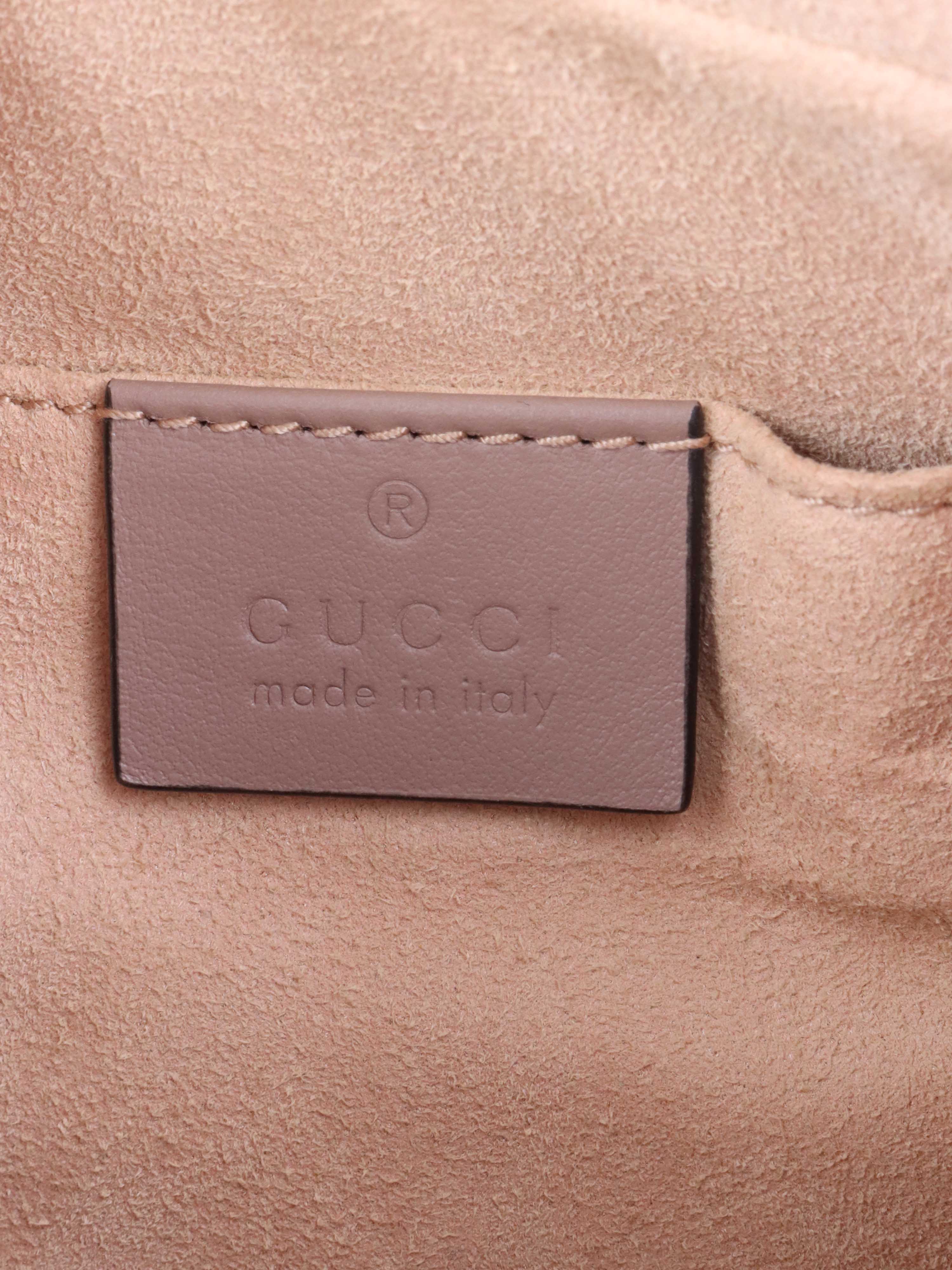 Gucci Small Beige Marmont Shoulder Bag.