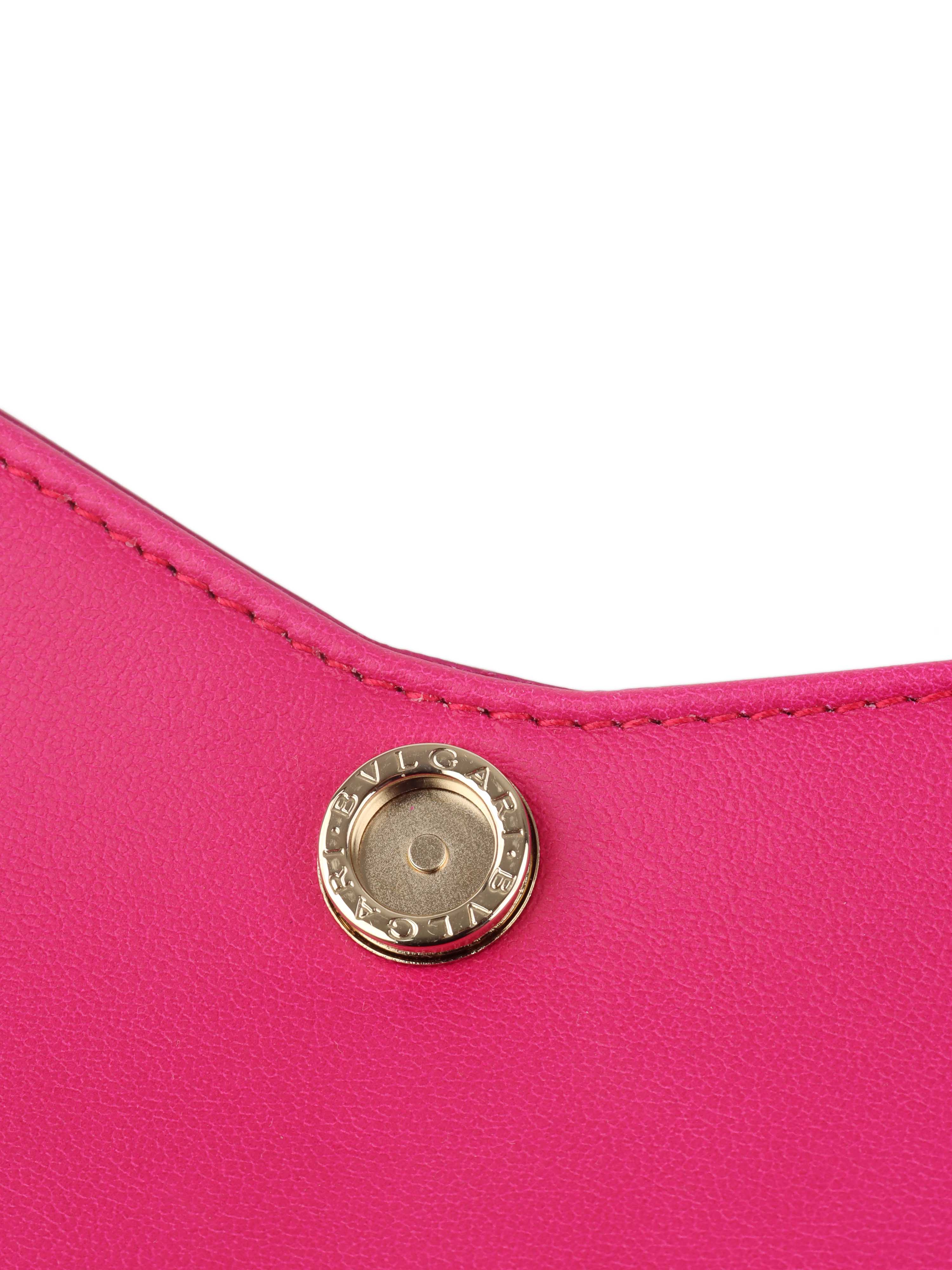 Bvlgari Hot Pink Serpenti Baia Shoulder Bag.