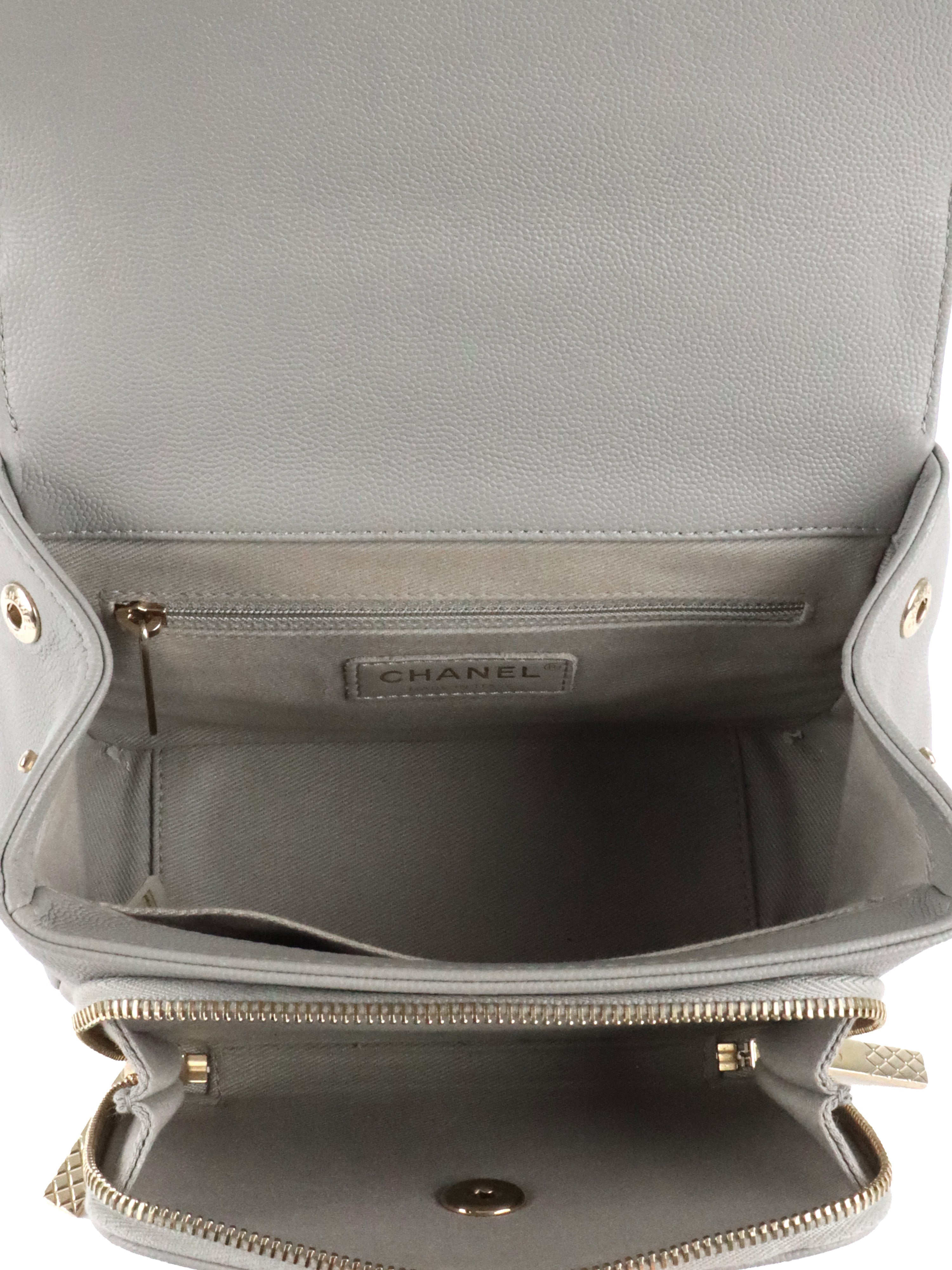 Chanel Small Grey Caviar Business Affinity LGHW