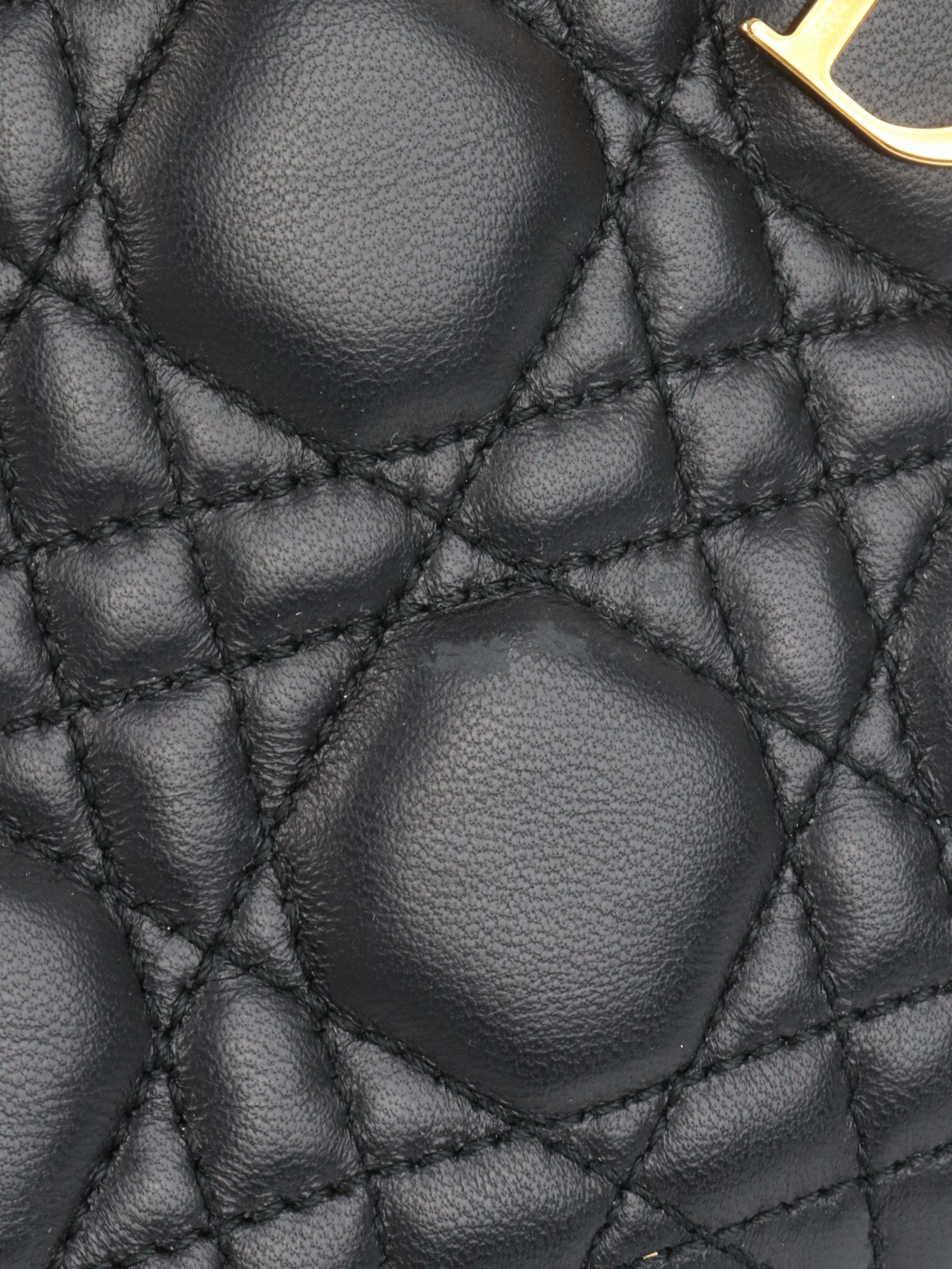 Dior Black Mini Lady Dior Bag.