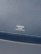 Hermes Mini Roulis 18 7L Bleu De Malte Evercolor Leather Stamp D