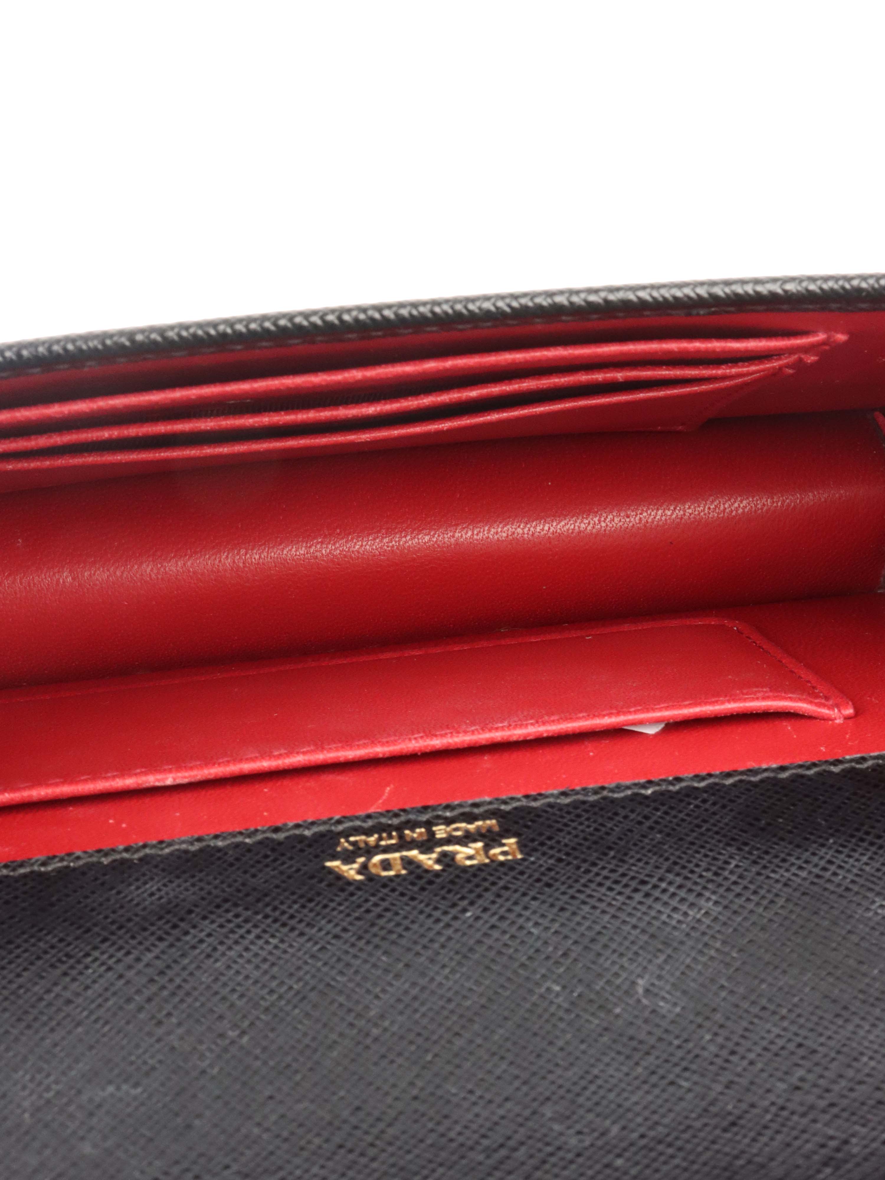 Prada Black Mini Saffiano Leather bag