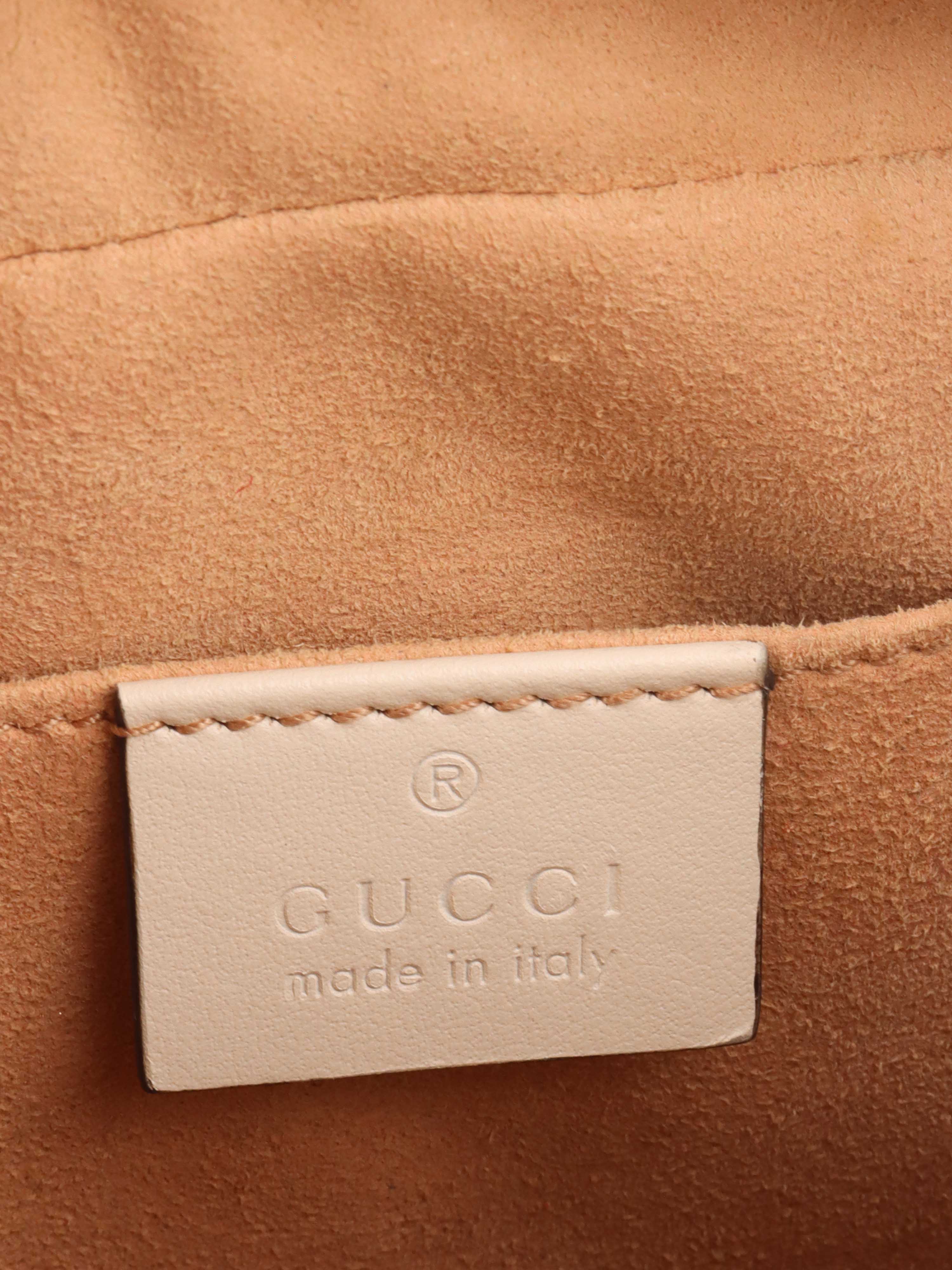Gucci Small White Marmont Camera Bag