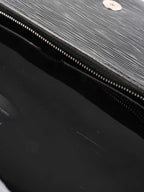 Louis Vuitton Black Patent Epi Clutch with Shoulder Strap.