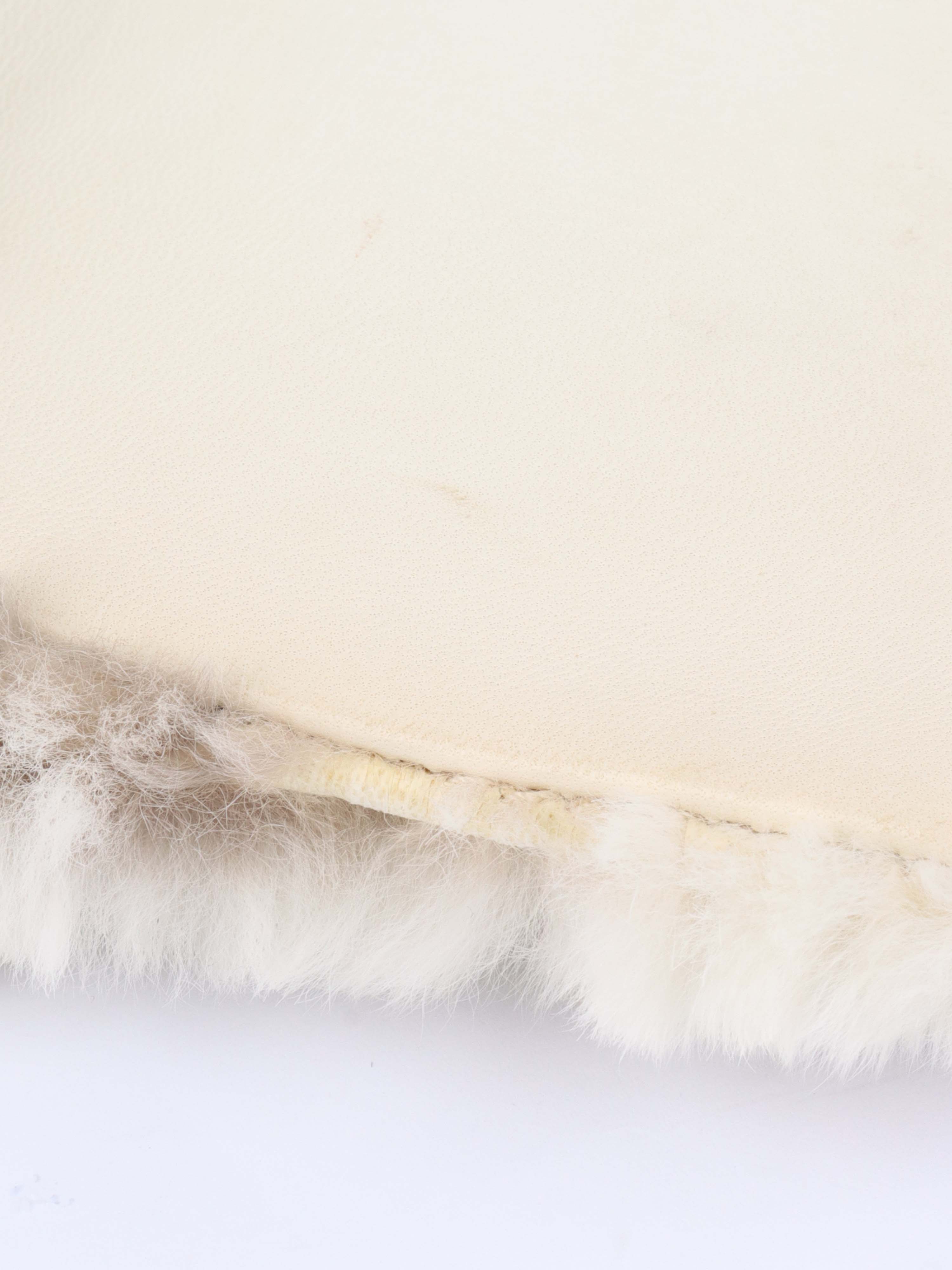 Chanel Vintage Rabbit Fur Classic Flap SHW