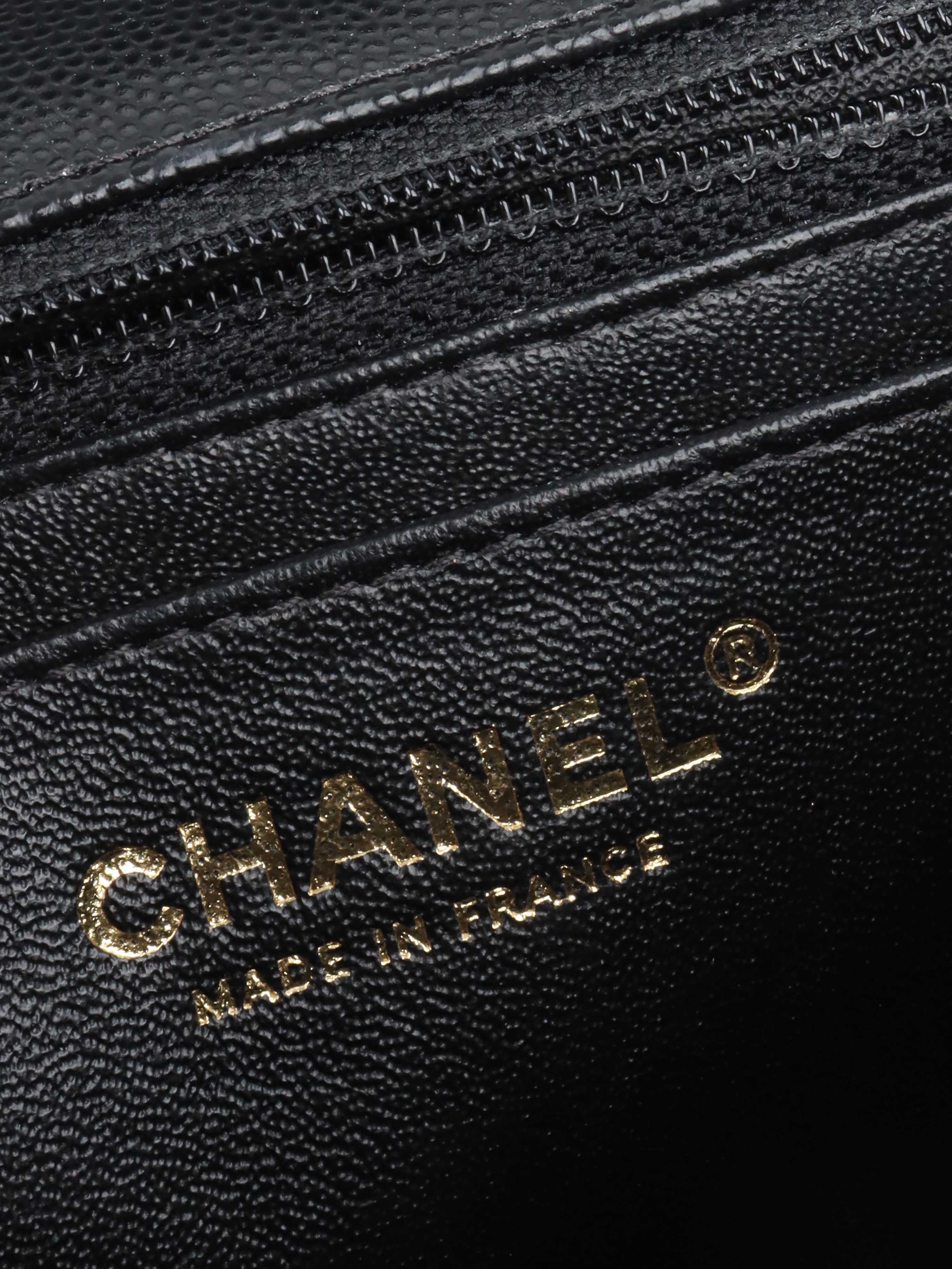 Chanel Black Caviar Mini Square Flap Bag GHW