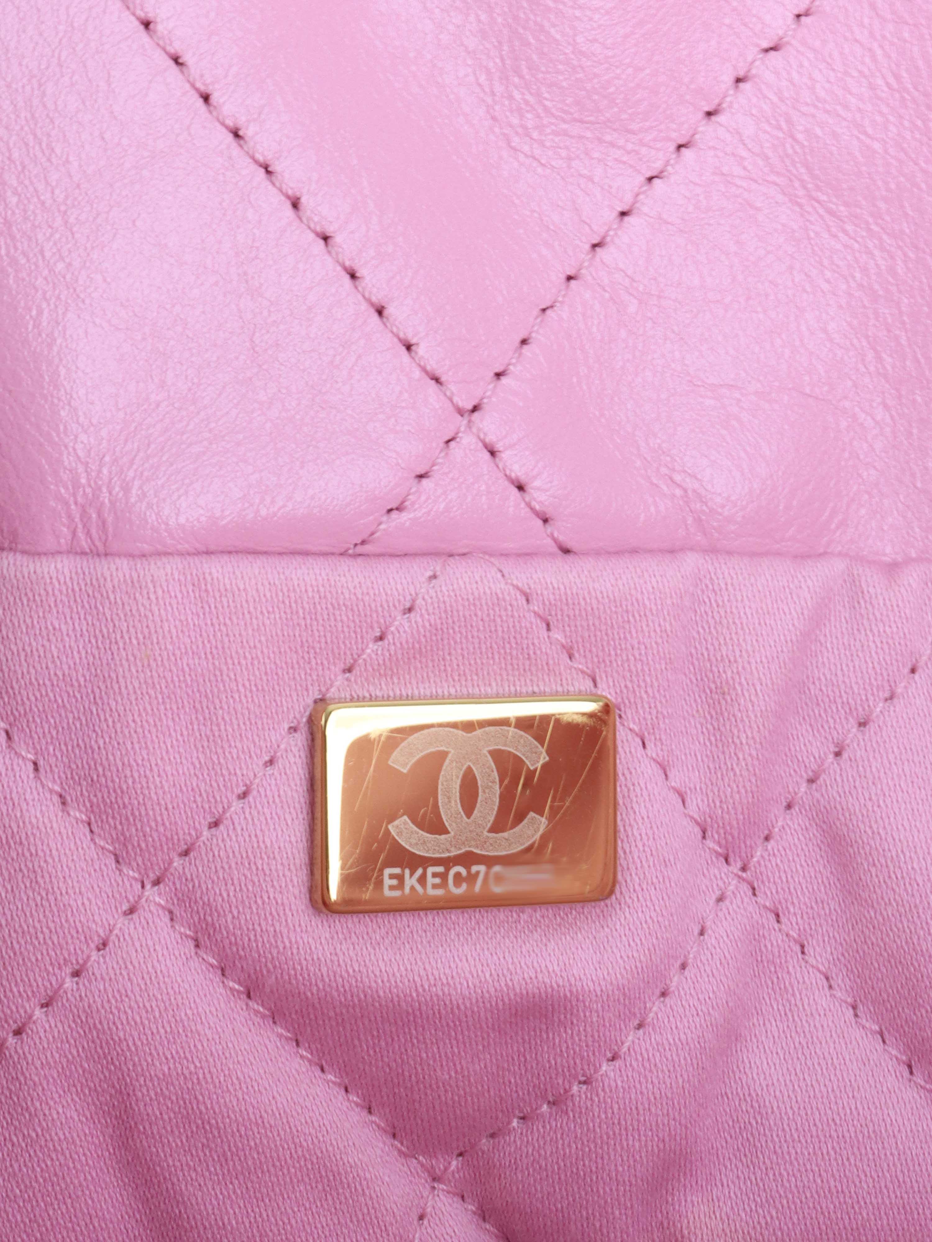 Chanel Medium Pink 22 Bag.