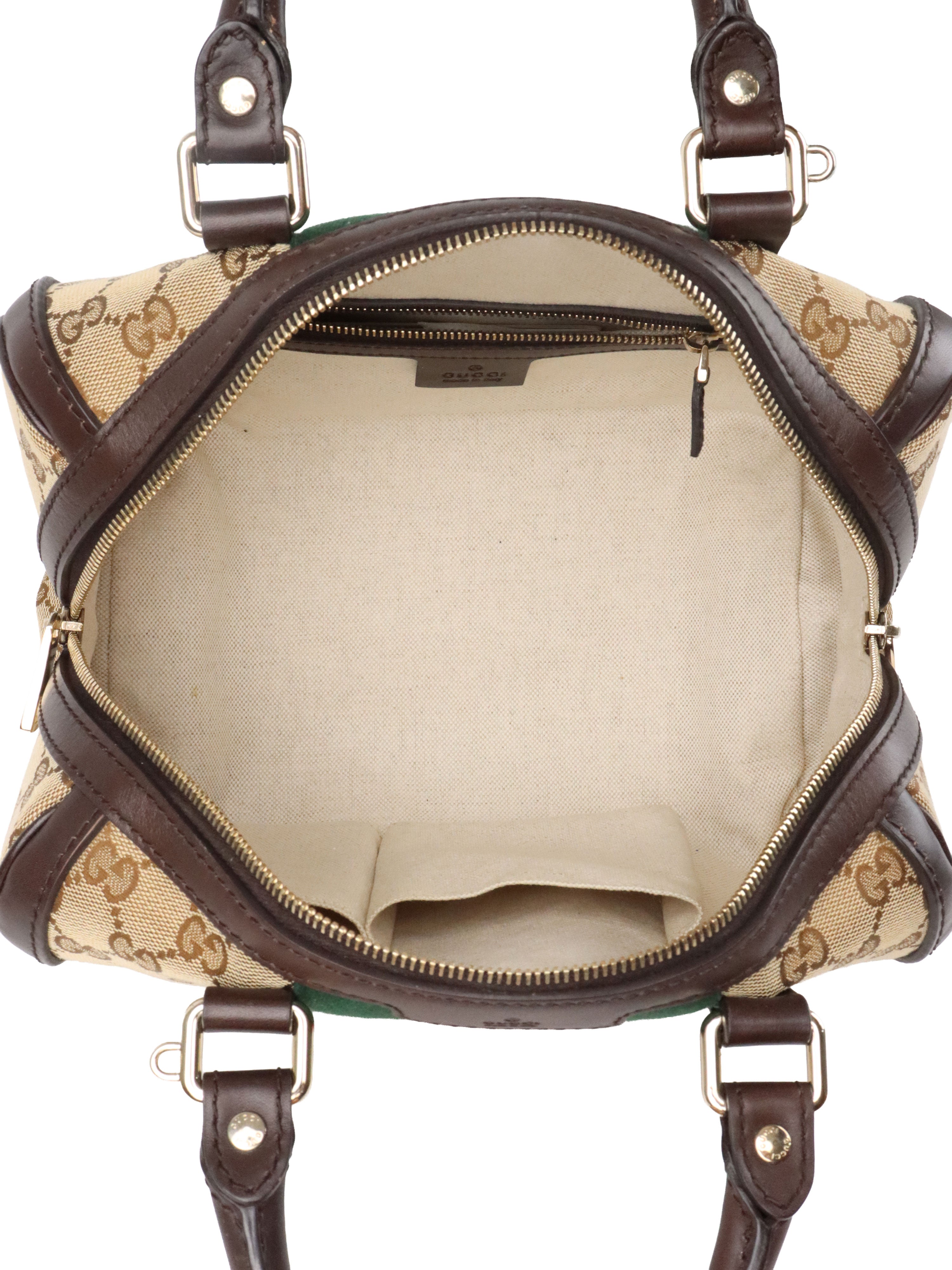 Gucci Small Web Vintage Boston Bag