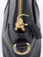 Givenchy Vintage Black Leather Crossbody Bag.