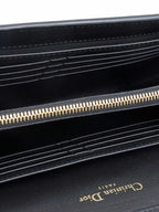 Dior Black Patent Leather 30 Montaigne Chain Clutch.