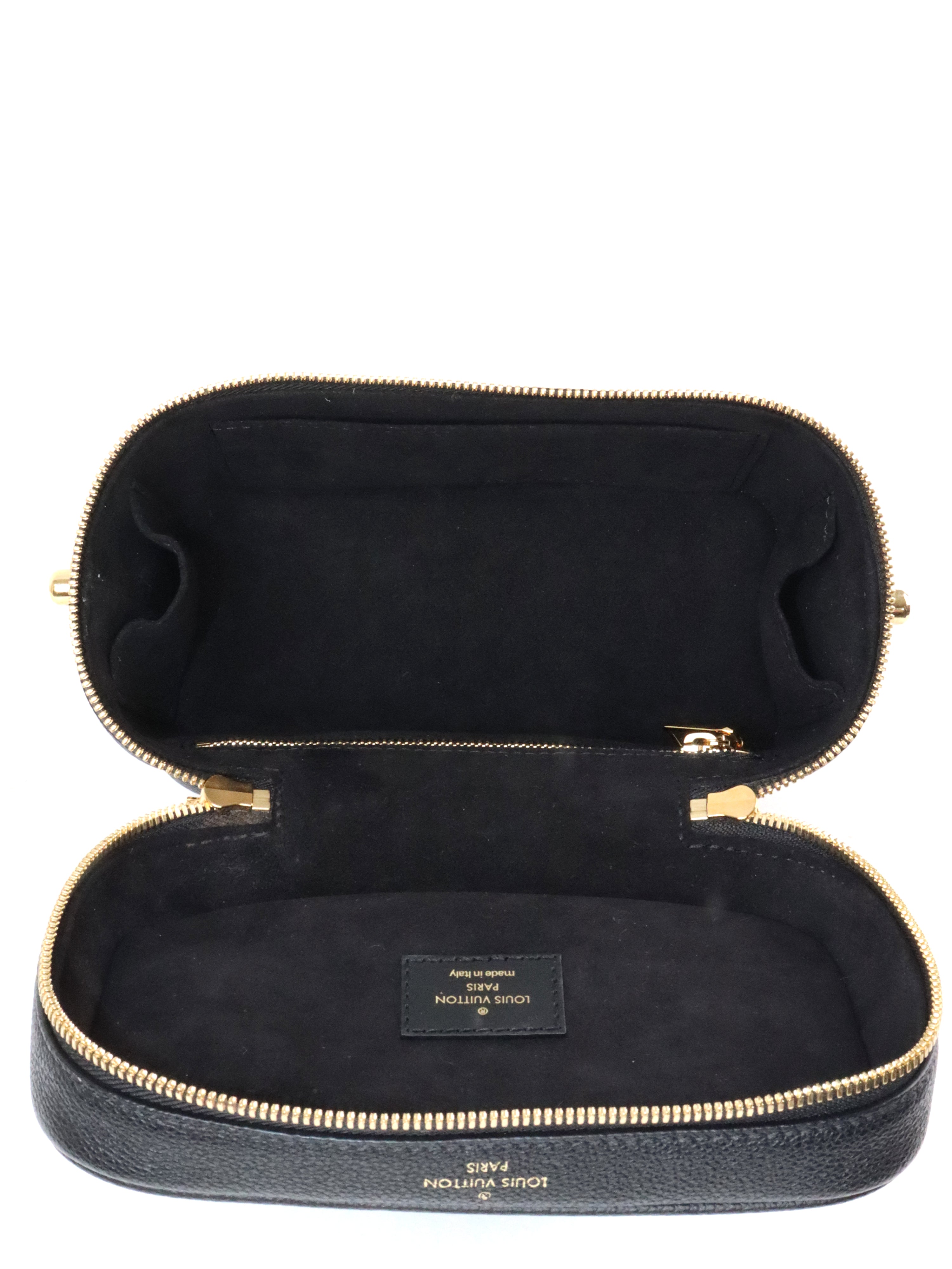 Louis Vuitton Black Empreinte Leather Vanity PM