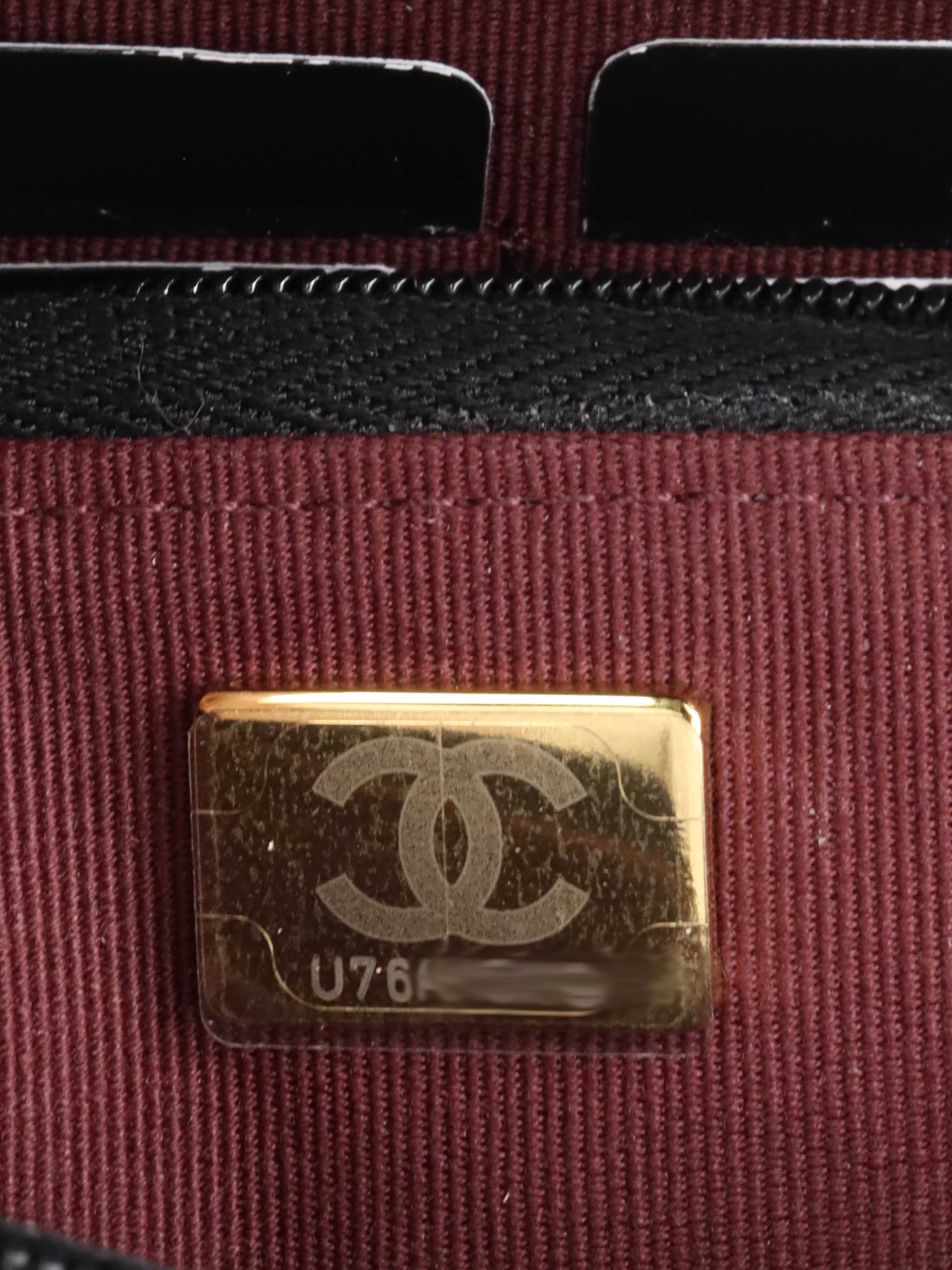 Chanel Black Caviar Wallet on Chain.