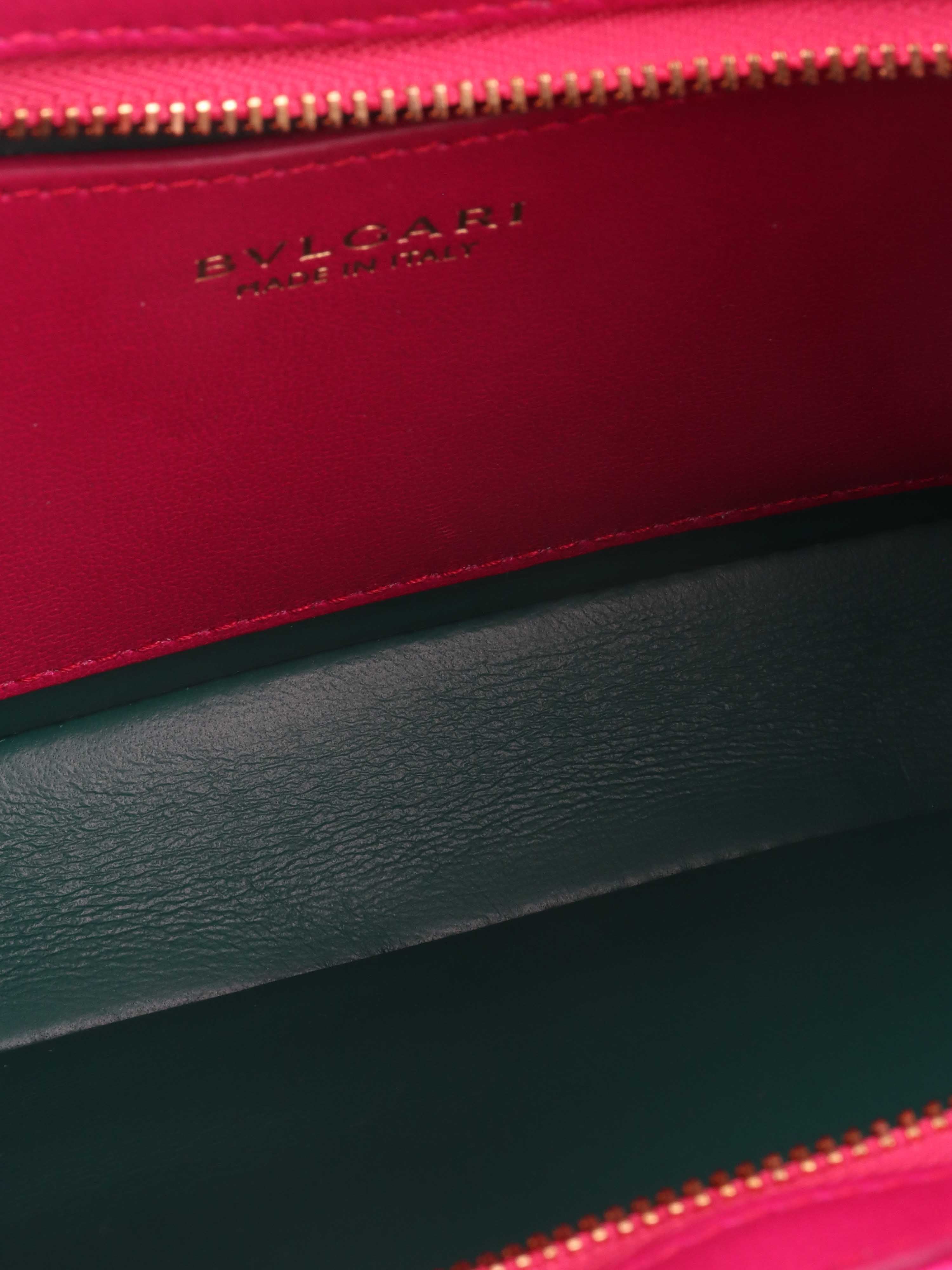 Bvlgari Hot Pink Serpenti Baia Shoulder Bag.