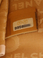 Chanel Beige Lucky Embossed Symbols Pochette with Wristlet Chain.